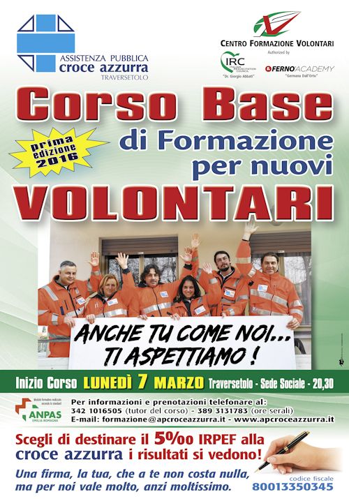 locandina 1 Corso Base 2016